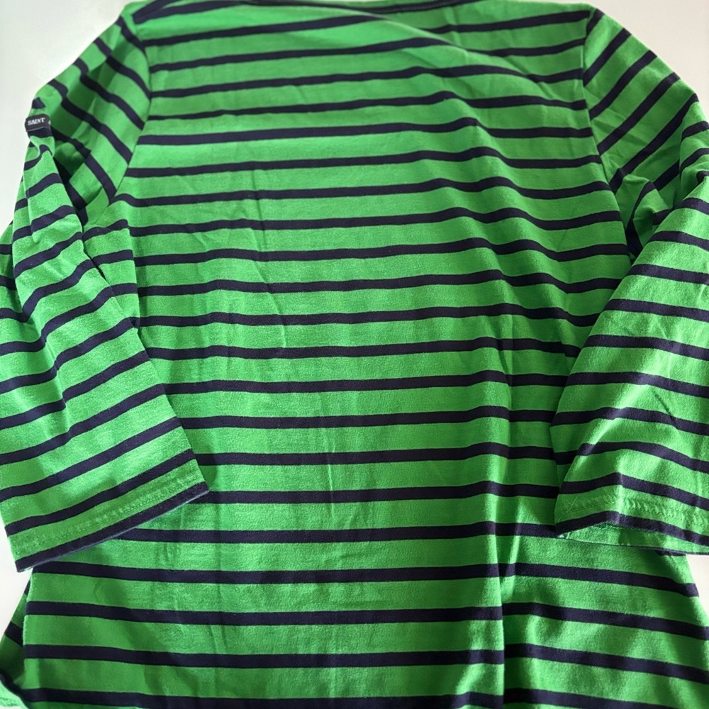 Saint James Women’s Green & Blue Striped Top XS - Picture 6 of 6